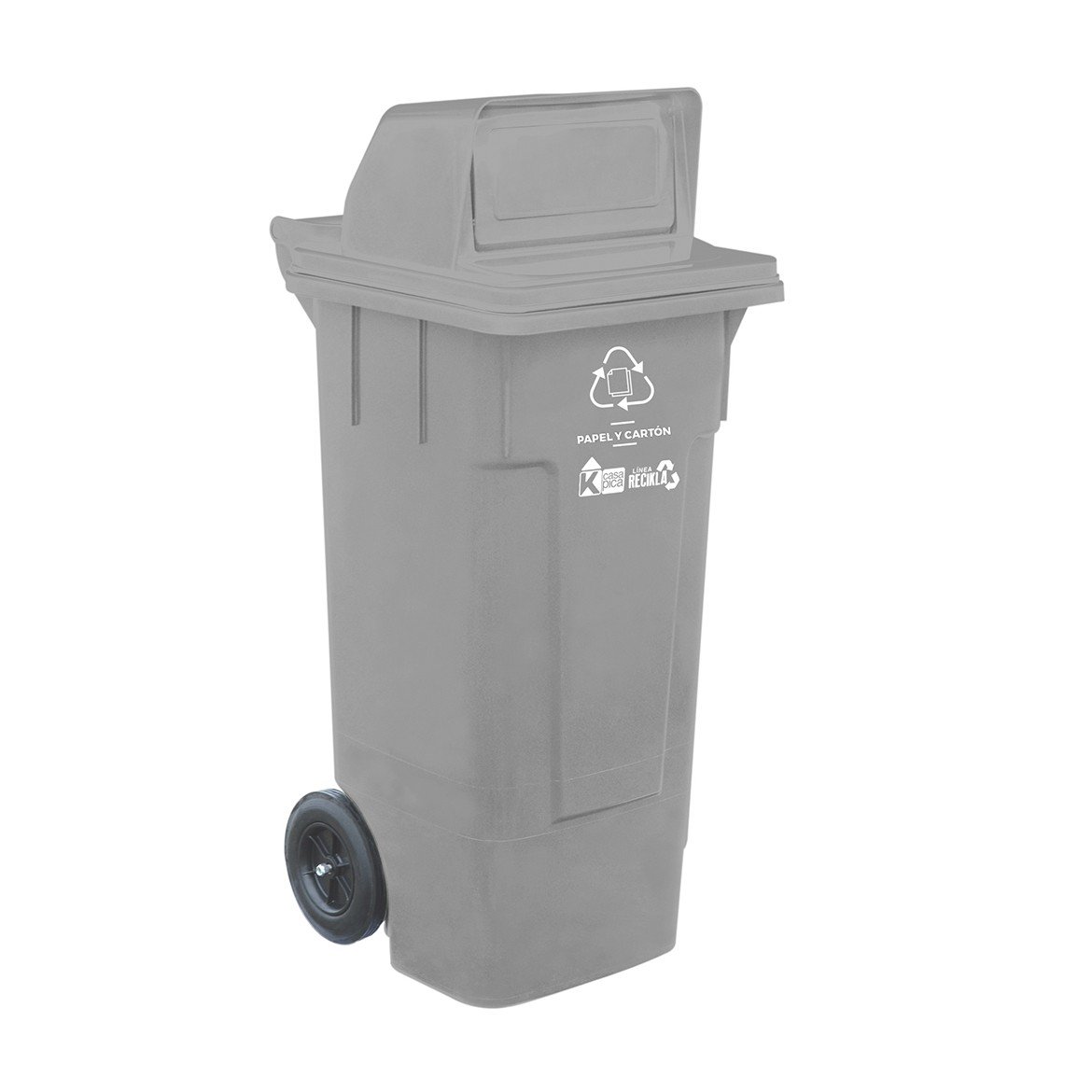 contenedor 132l gris pica