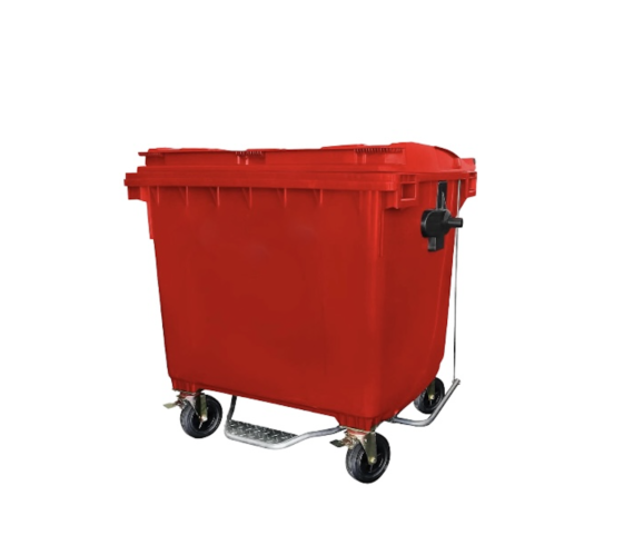 basurero-rojo-1100lts-pedal