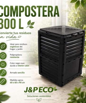 Compostera de polietileno 300l