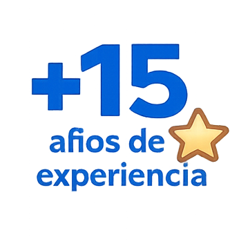 Más de 15 años de experiencia